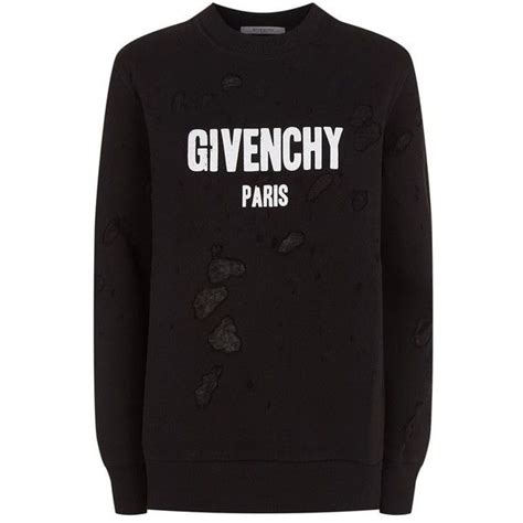 givenchy sweater distressed